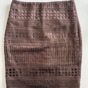 Brown Gold Pattern Skirt